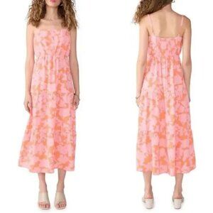 Social Standard by Sanctuary Tiered Tropical Floral Get-Away Maxi dress NWT